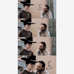 The Walkining Dead   Rick And Carl